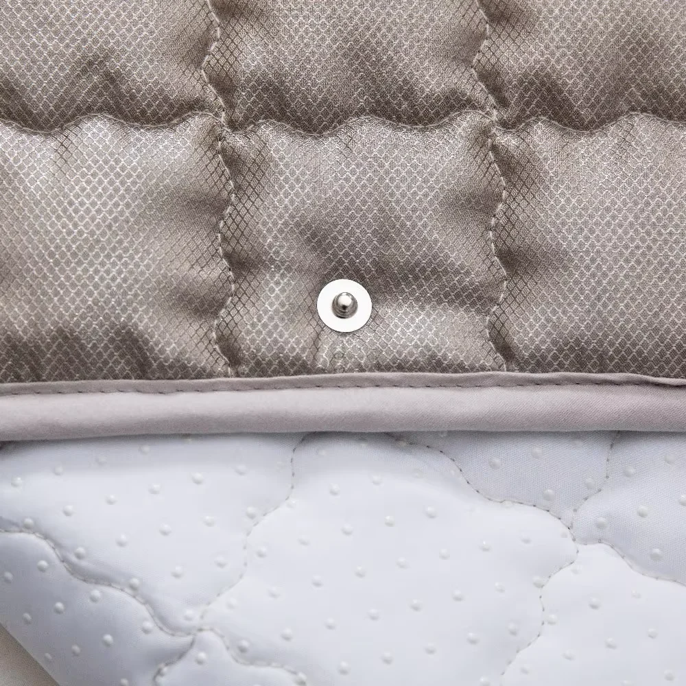 Pure Silver Fiber Earthing Bed Mat,EMF Shielding Seat Cushion,Soft Plush Grounding Pad for Home Textile & Office Wellness.