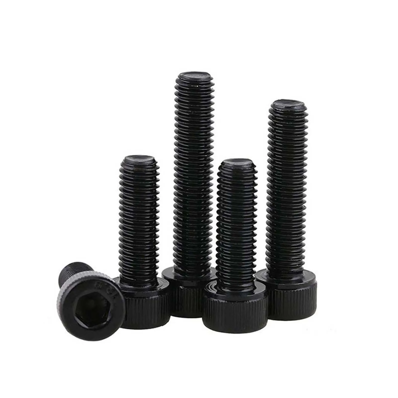 1/20pcs Left Hand Rotate Reverse Thread Black 12.9 Steel Allen Hex Hexagon Socket Head Screw Bolt M3 M4 M5 M6 M8 M10 M12 M14 M16