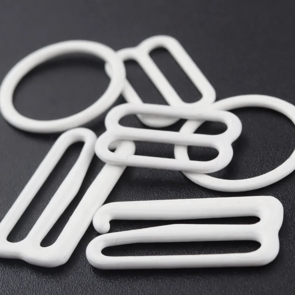 High Quality Alloy Bra Strap Adjuster Clips Coated Lingerie Hardware Components Sewing Accessory For Underwear Craft