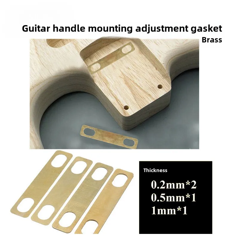 

4 pcs/set, pure copper neck mounting height adjustment gasket Brass gasket Neck gasket 0.1/0/1mm