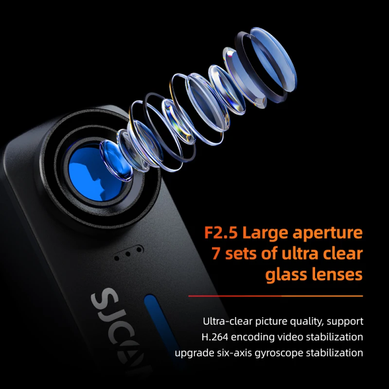 SJCAM C110 4K 30FPS Action Camera WiFi Sports Camera 125ยฐ Wide Angle Lens Anti-Shake 98FT Waterproof Depth for Outdoor Travel