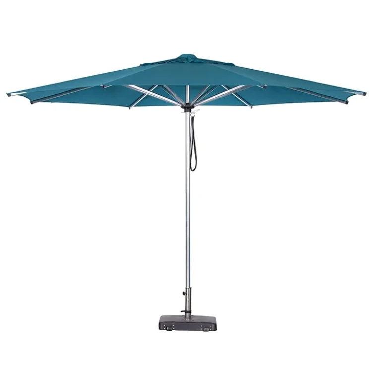 Garden Outdoor Restaurant PC Manual Aluminum Commercial Resort Design Sun Advertising Beach Beer Patio Umbrella