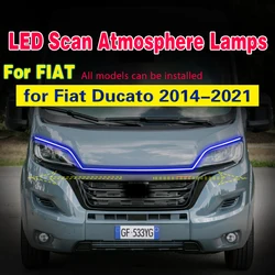 Headlight Led Lamp DRL 12V For Fiat Ducato 2014-2021 Daytime Running Light With Start Scan Car Decorative Atmosphere Lamps DRL
