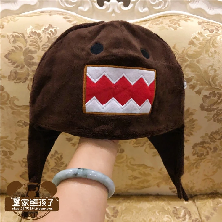 Domo Kun pluszowa czapka Ushanka śliczna czapka zimowa dla chłopców dziewczynek dzieci kreskówka Anime czapka Gorras