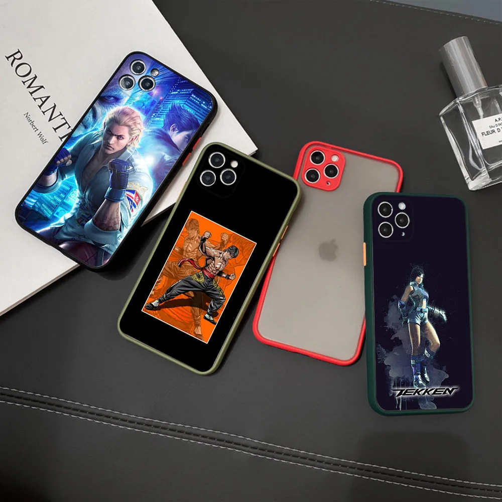 Phone Cases For iPhone 16 15 11 12 13 14 Pro Max X XR 7 8 Plus SE XS Mini TEKKEN 7 Game Skin feel Translucent Matte Back Cover