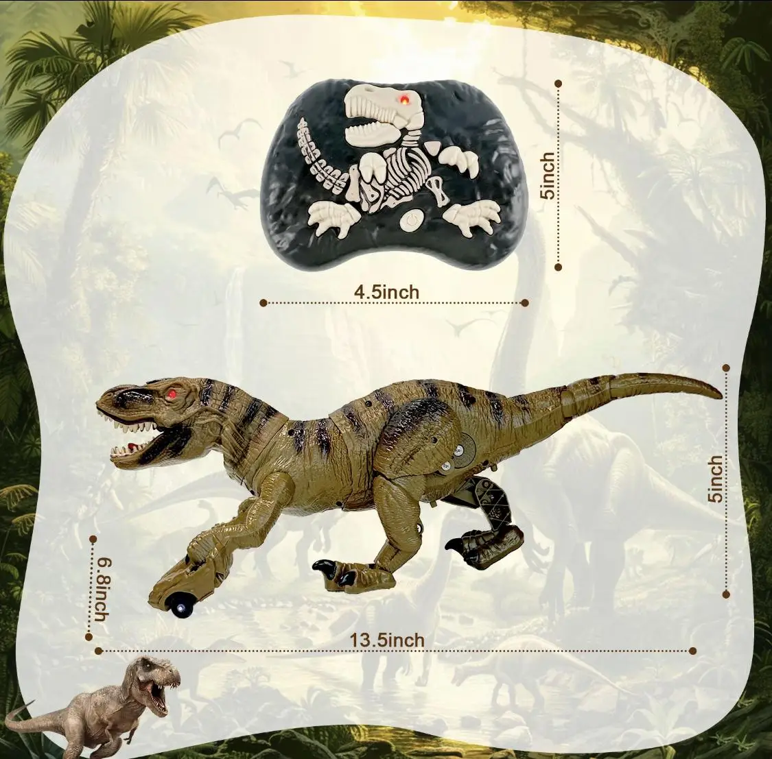 T-Rex & Dragon giocattolo telecomandato per set regalo per bambini giochi di imitazione