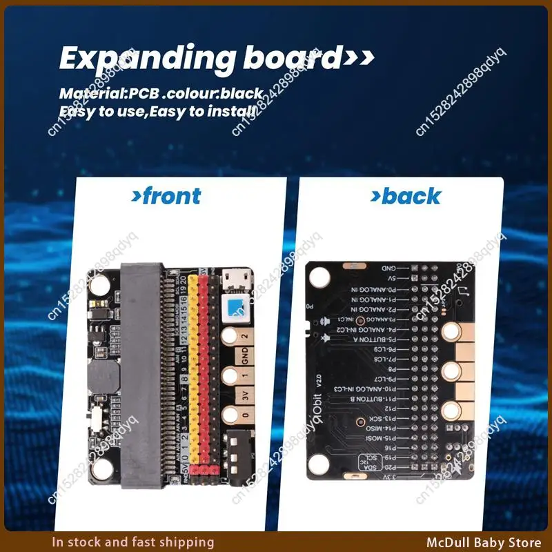 ABJA-For Microbit لوح تمديد IO BIT V2.0 Micro: لوحة محول أفقية