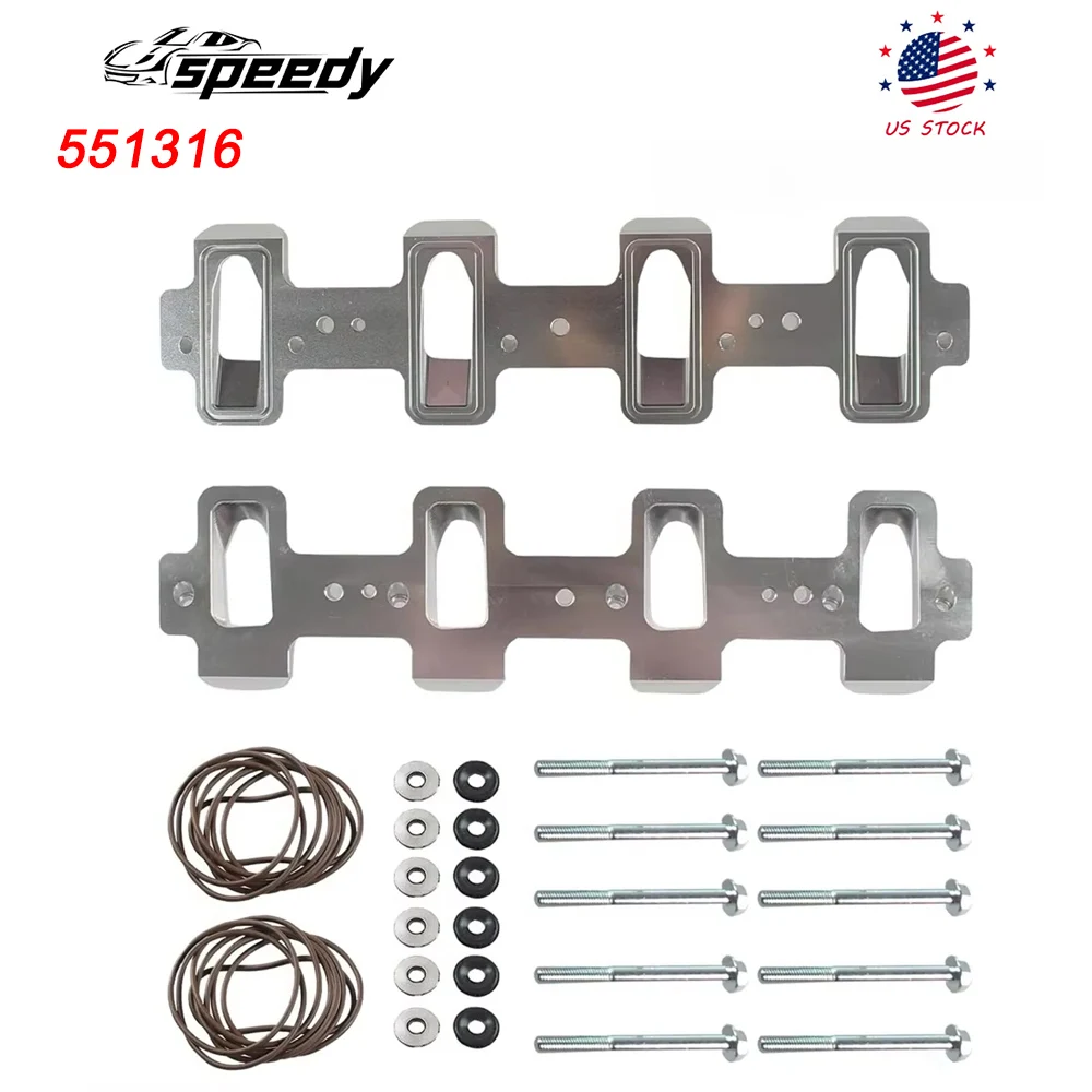 

551316 Головка блока цилиндров с соборным портом LS для прямоугольного порта 90 мм 130 мм Впускной коллектор для LS3 LSA ZL1 CTS-V