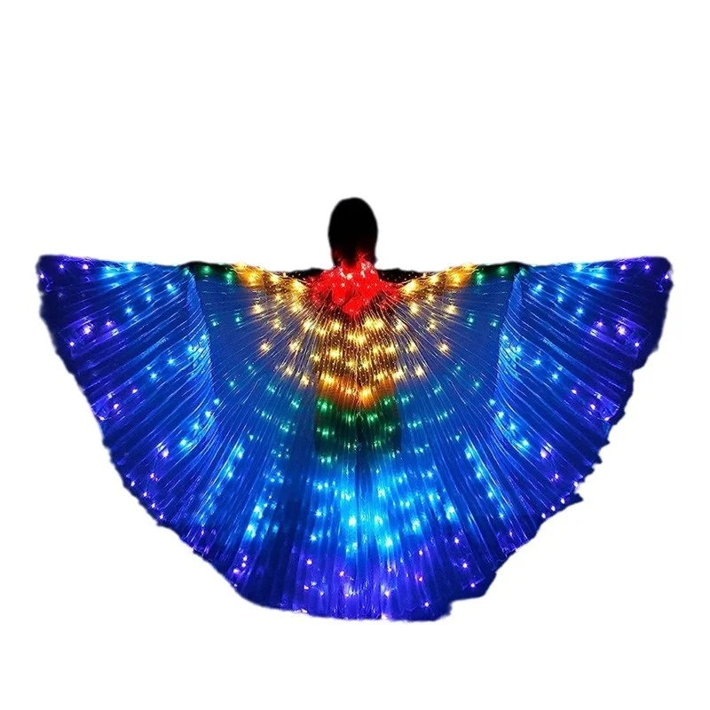 Glowing LED  Wings Cloak for Belly Dance Performance loween Cisas Festival Par Stage Props iny  ...