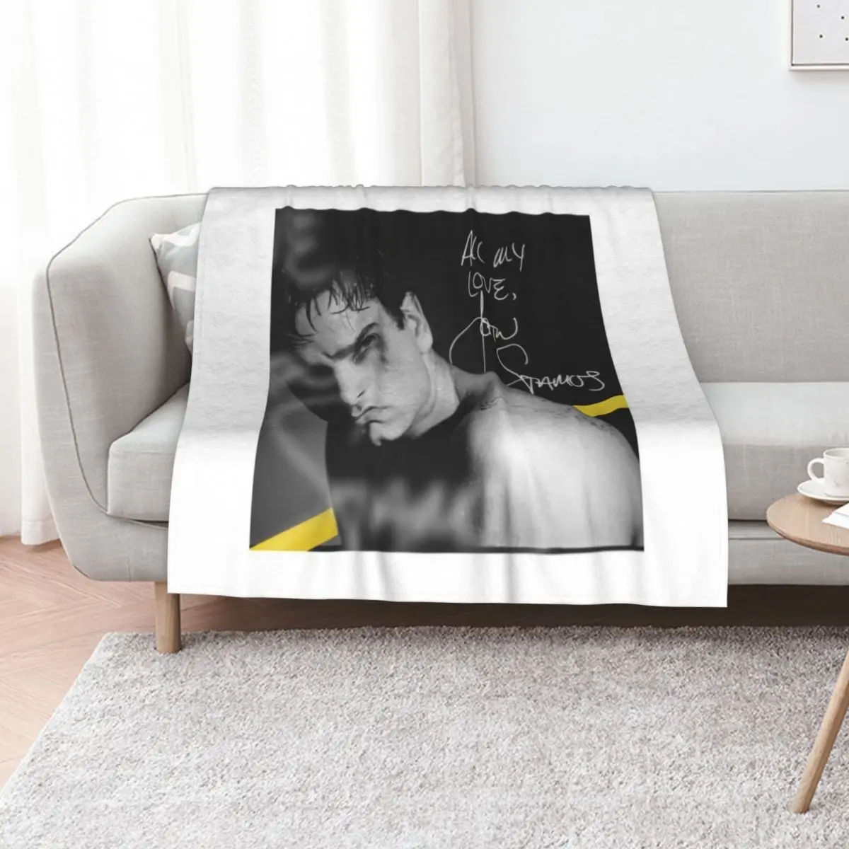 

John Stamos Throw Blanket Plaid Single Picnic for babies Blankets