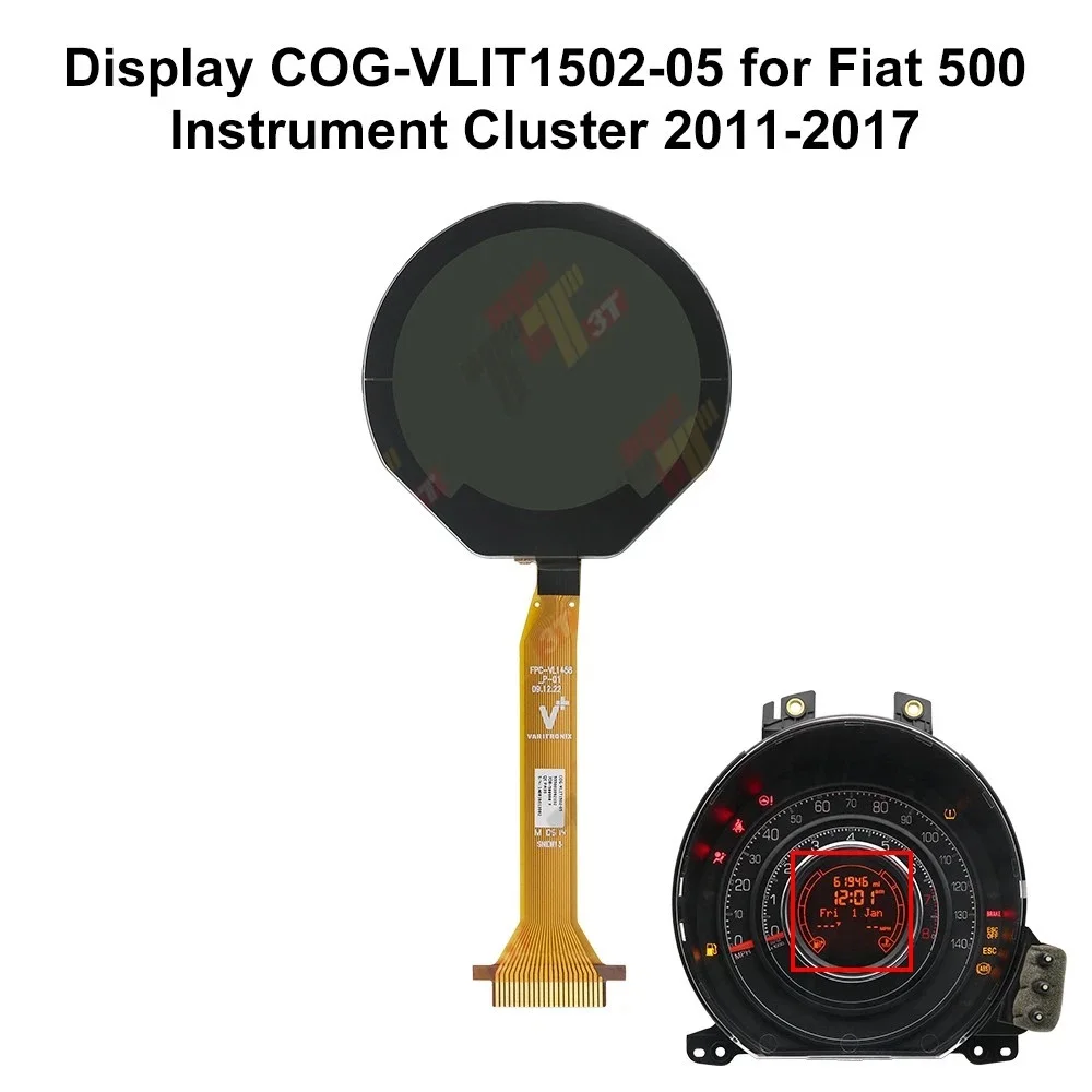

Дисплей COG-VLIT1502-05 для Fiat 500 и Abarth 500, приборная панель Miles Ver