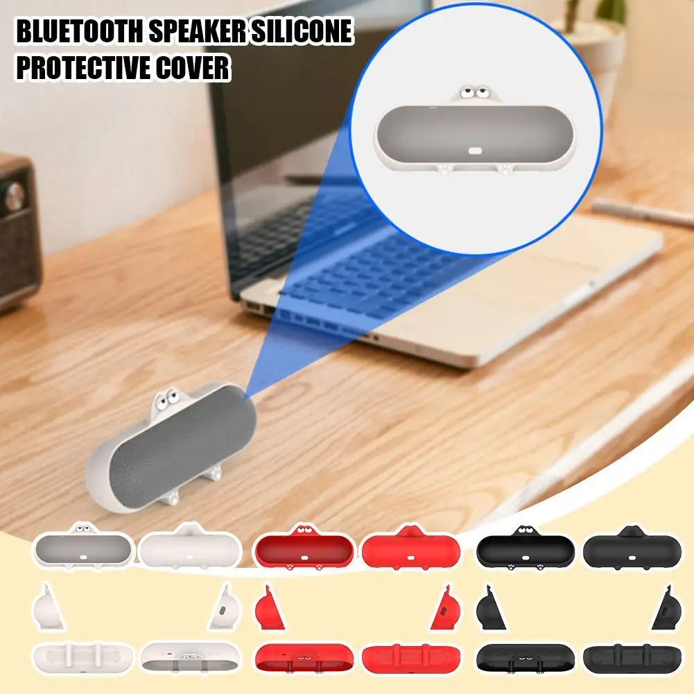 For Pill 2024 Bluetooth Speaker Silicone Protective Case Portable Anti-Scratch Shockproof Dustproof Protector Cover