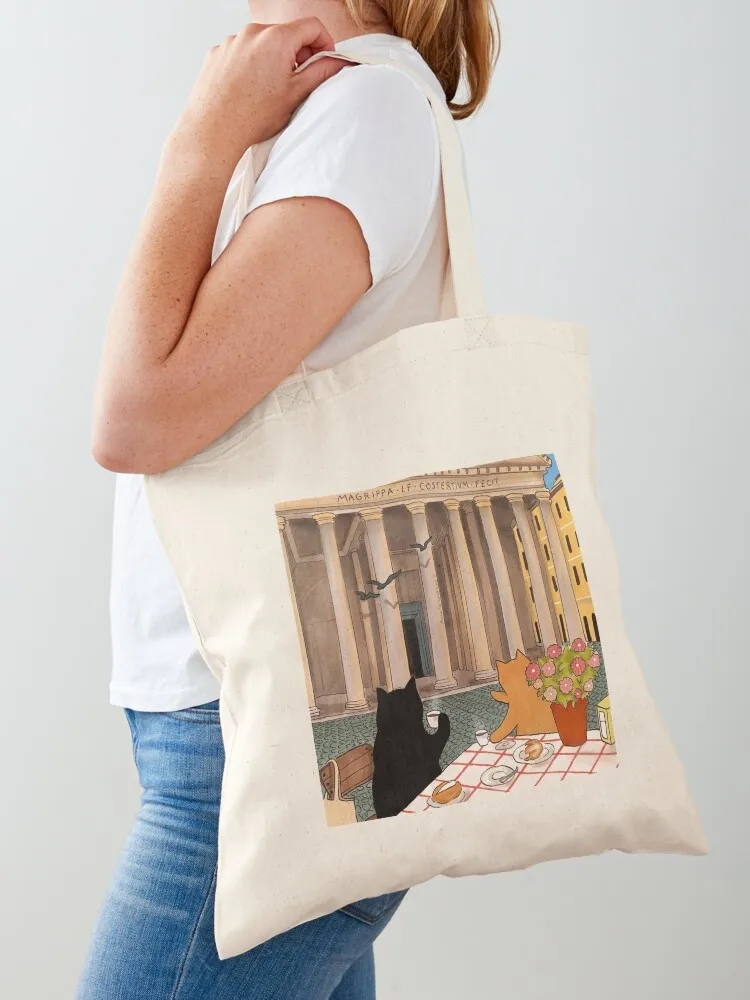 Breakfast at the Pantheon Tote Bag hand bags handbag sac pour femme