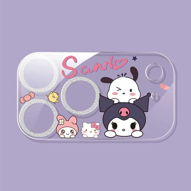 Cate 3D Cartoon HD Glass Camera Lens Protector For iPhone 17 Pro Max 17 Pro Cute Hello Kitty Kuromi Lens Screen Protectors Film - view 3