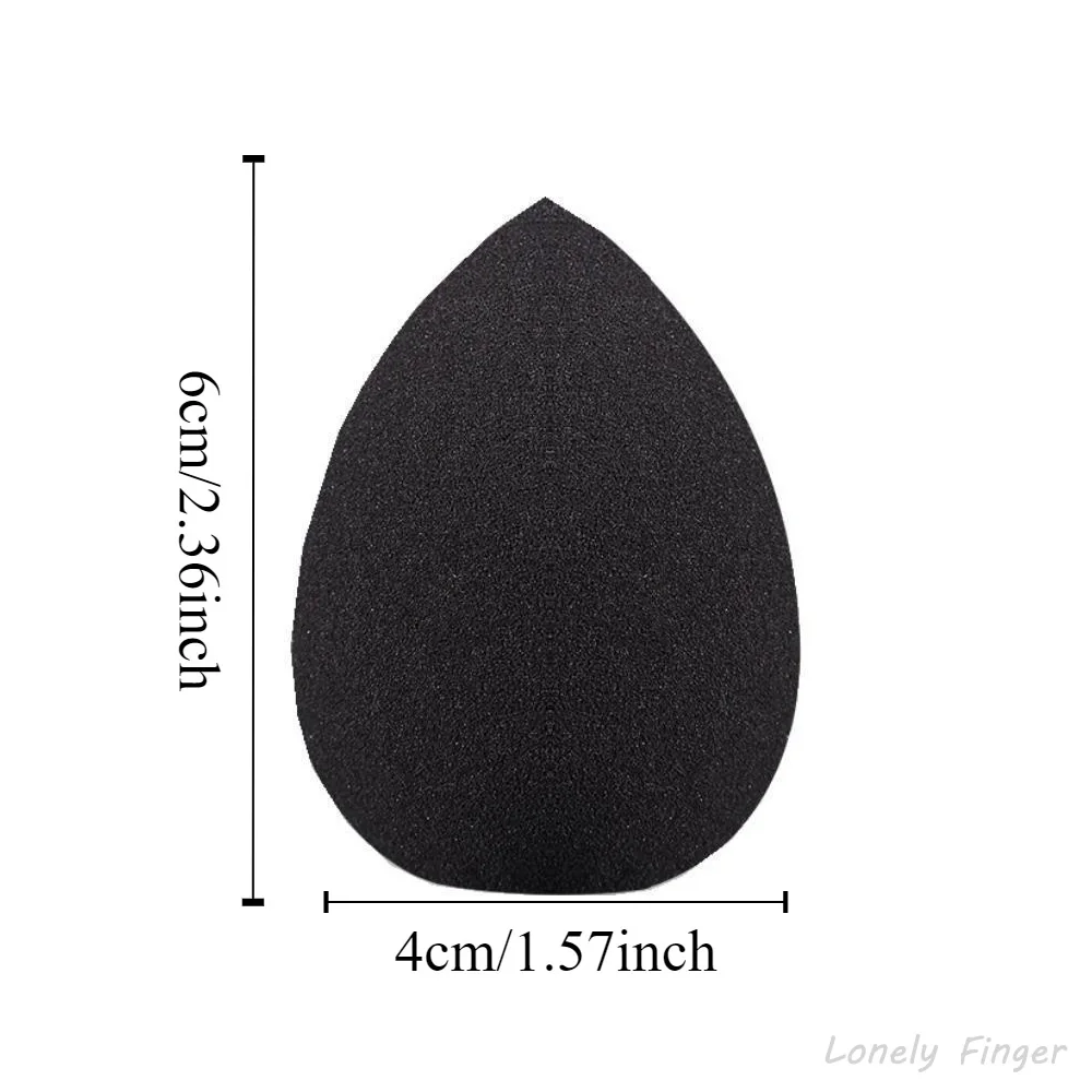 2/3/5 Pcs Black Water Droplets Shape Sponge Wipe Sketching Paint Painting Supplies, for Kids And Adults, Artist Work