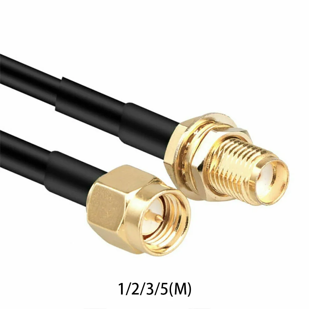 Rg174 wi-fi roteador antena cabo de extensão 1m a 5m sma macho para fêmea cabo de extensão coaxial para roteador sem fio lan