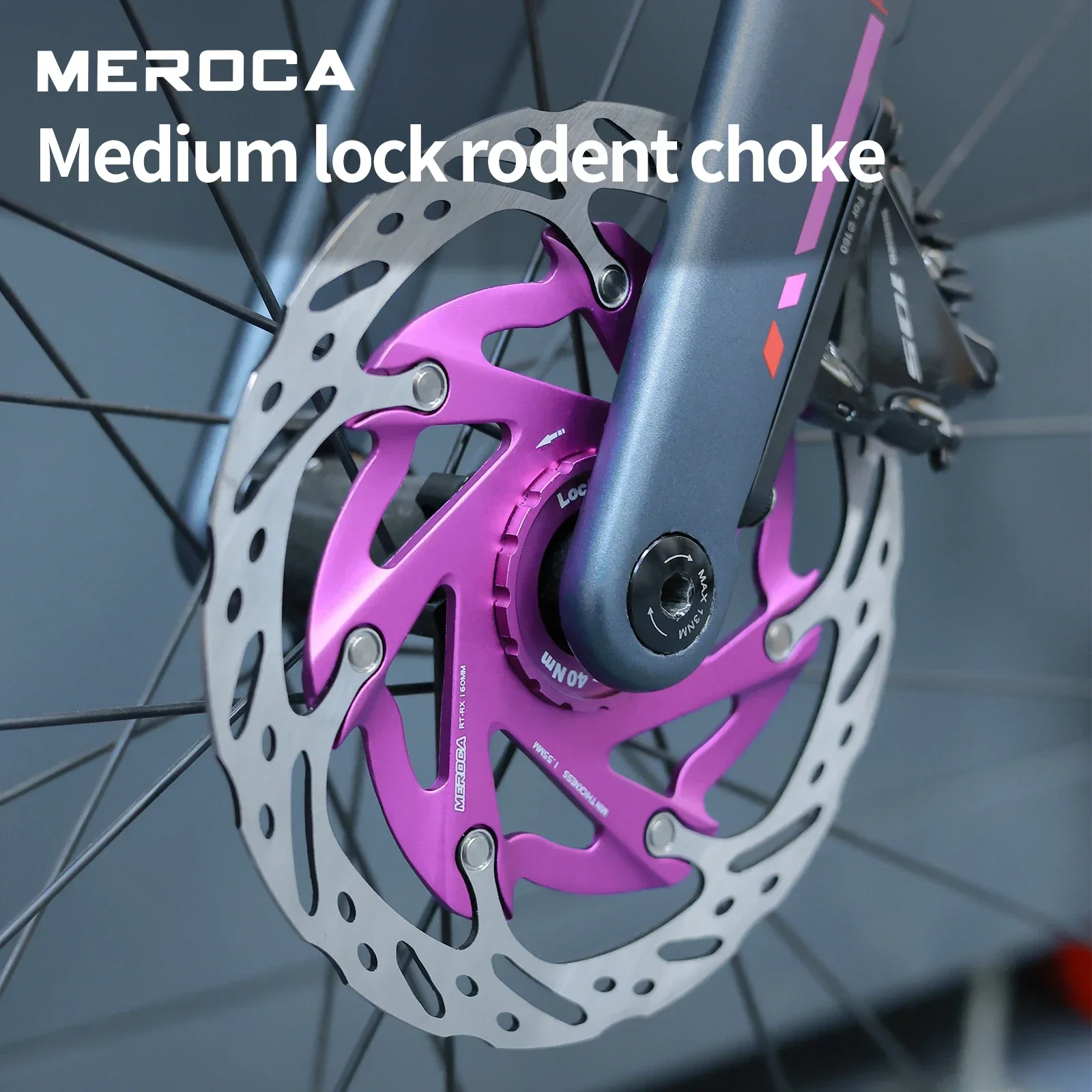 

MEROCA Ultralight Center Lock Bicycle Brake Rotor With heat sink 140/160mm 1.8mm Thickness For Road Bike and MTB Brake Rotor
