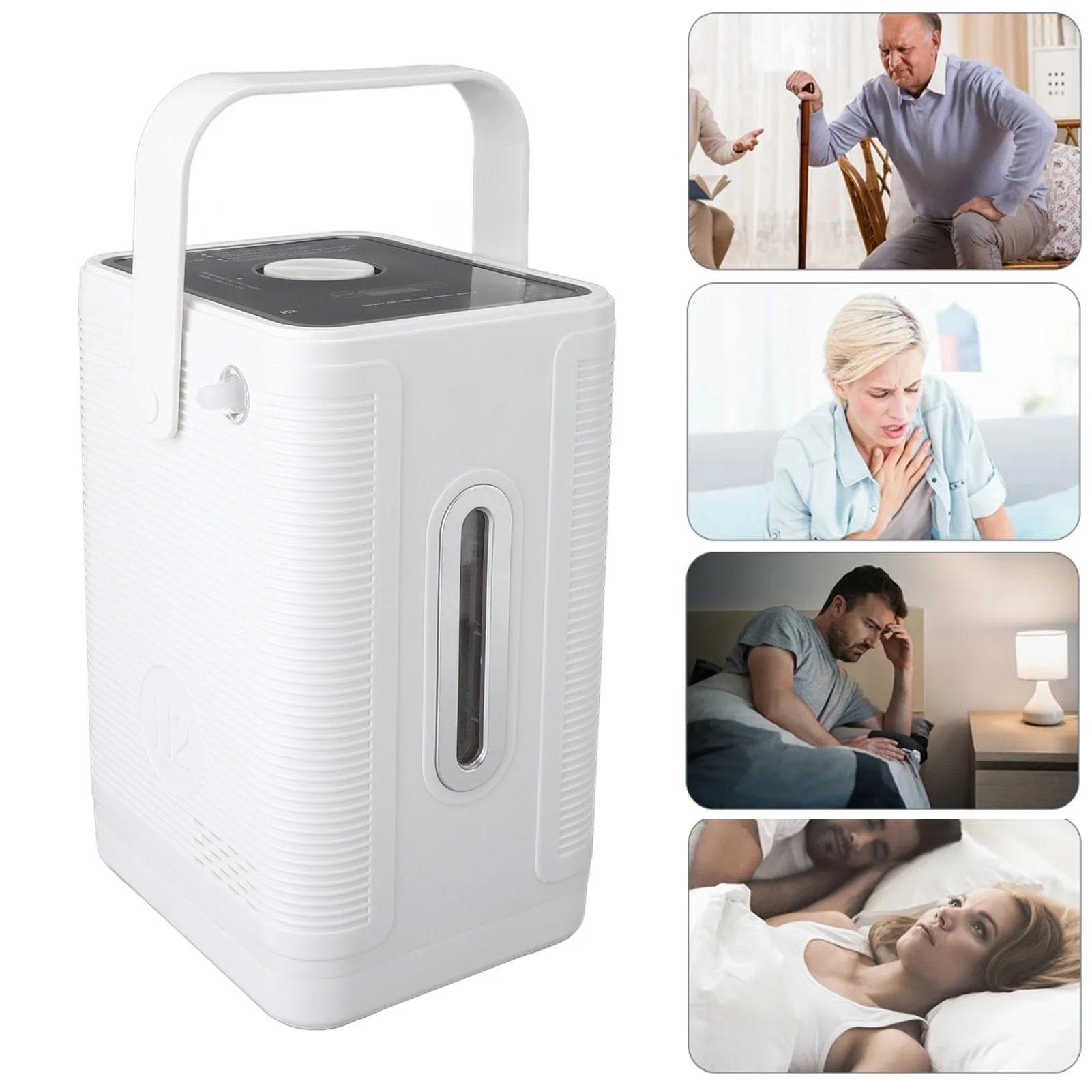 

Inhalation Water Ionizer Hydrogen Inhalation Machine Quiet Portable High Purity H2 Hydrogen Water Generator 225ml/min for Home
