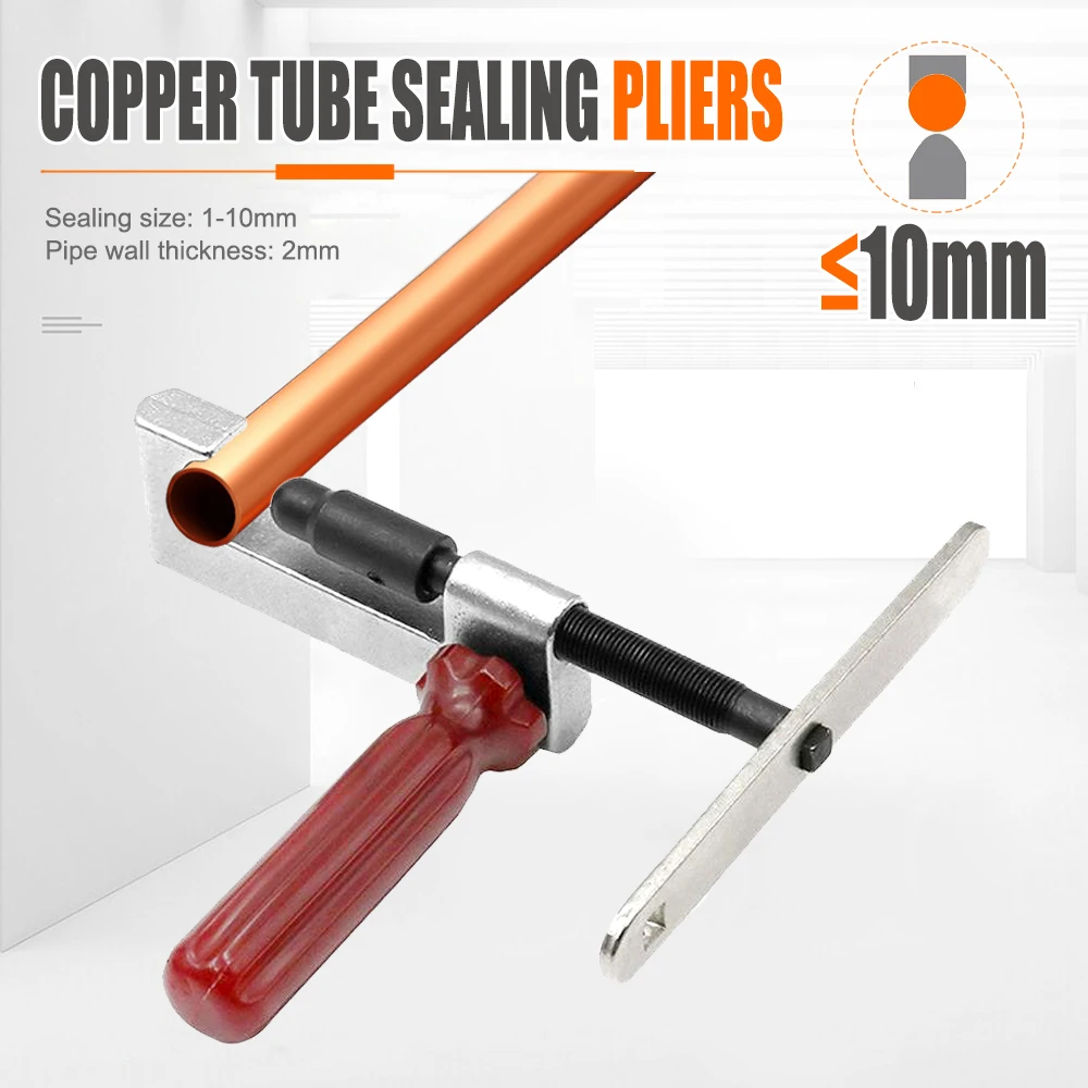 10 مللي متر مقبض دوار أنبوب النحاس ختم كماشة تستخدم لصيانة تكييف الهواء // صيانة التبريد/الاستخدام الميكانيكي