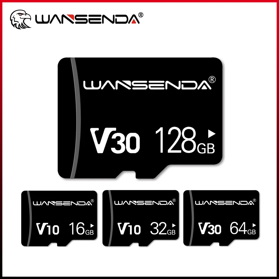 

Hot WANSENDA Memory Card 128GB 64GB V10 TF Card 8GB 16GB 32GB Memory Flash Card for SmartPhone