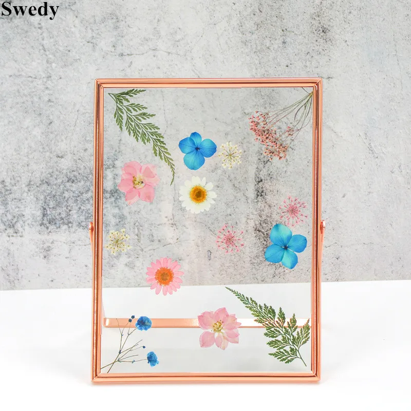 6 Inch 102x152mm Metal Photo Picture Frame Wedding Table Menu Card Paper Holder Tabletop Glass Sign Holder Display Stand