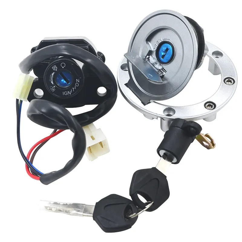 Motorcycle Electric Door Lock Key Door Ignition Switch Suitable for Yamaha YZF-R1 02-03 R6 03-05 FZ6 XJ6