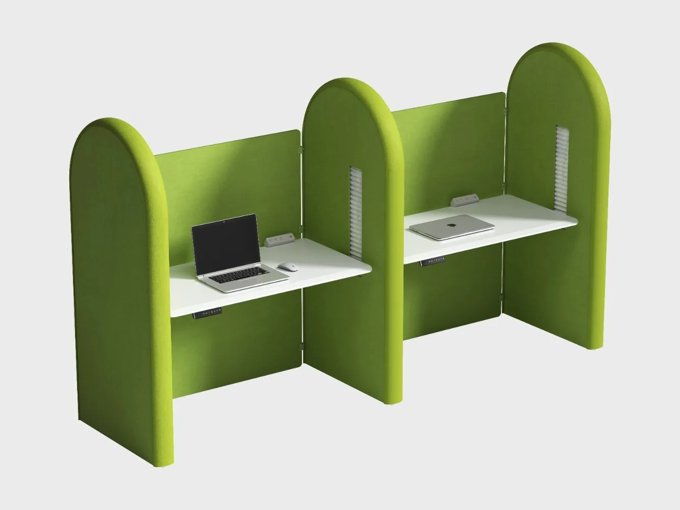 &c Modern Electric Height Adjustable Standing Desk Panel Design Modular Soundproof Office Workstation Privacy Partition