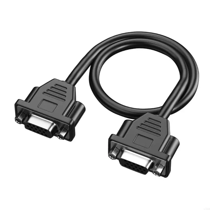 U75B Reliability VGA Extension Cord 30cm Female Connectors for Enhances Video Quality