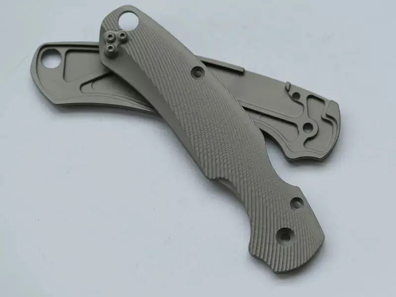 1 Pair Custom Made Titanium Alloy Scales for Spyderco C81 Modify