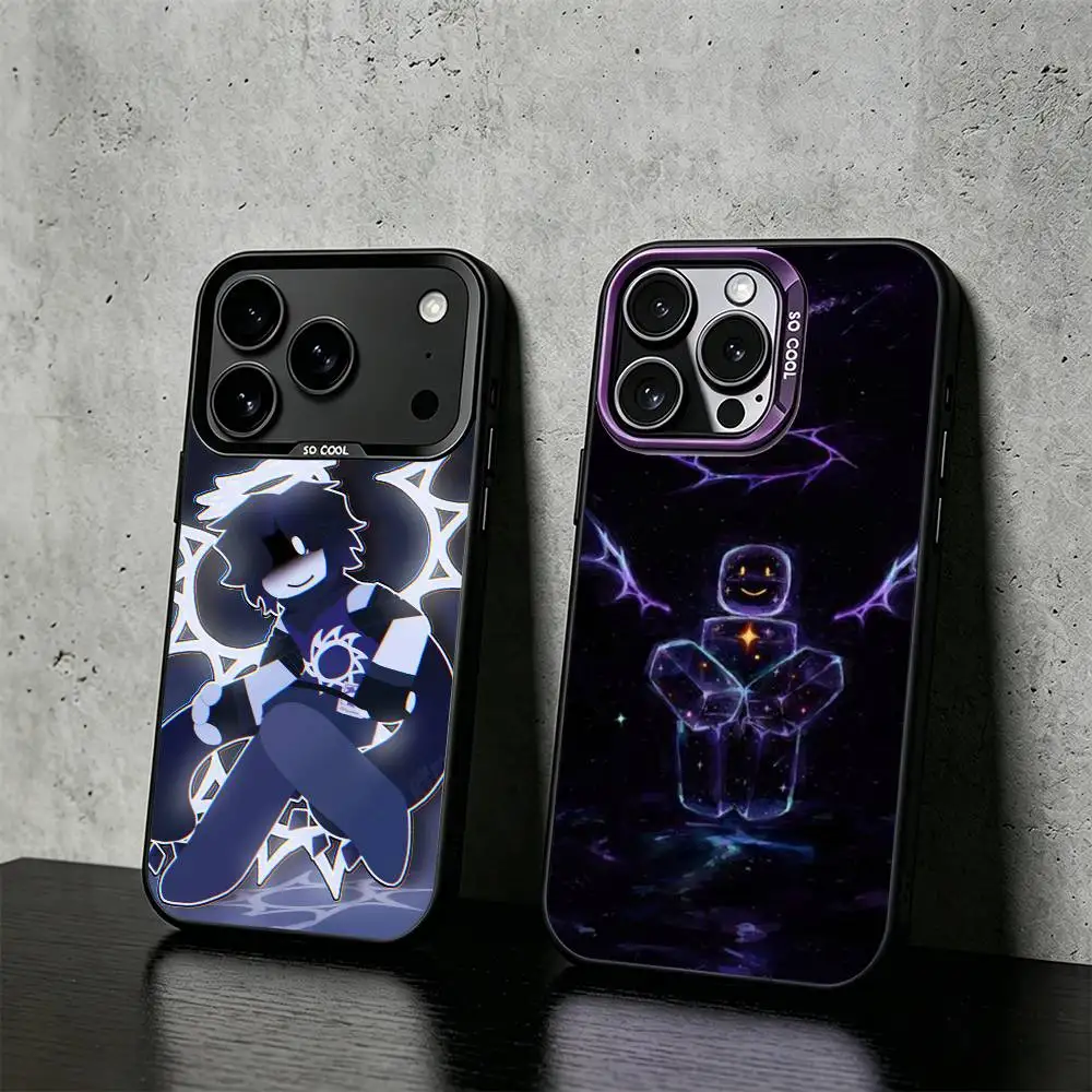 Horror Game T-TwoTime F-Forsaken Phone Case For iPhone 17,16,15,14,13,12,11 Plus,Pro Max,XS,Colored silver phone case