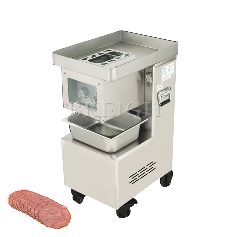 

Fully Automatic Meat Cutter With Directional Wheels, Stainless Steel Small Commercial Vegetable And Bean Skin Shredder