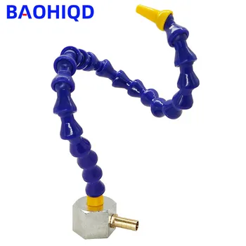 Pnömatik tüp 400mm 1/4 esnek su yağ soğutucu boru hortumu torna freze CNC Router makine için