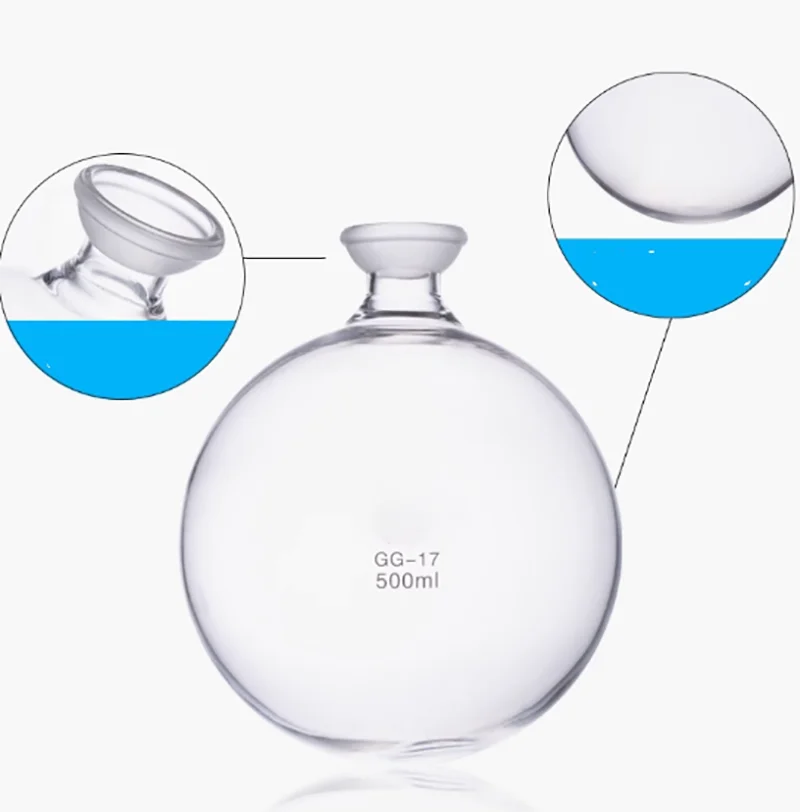 Ball milled mouth flask high temperature resistant thick wall round bottom distillation flask 50 100 250 500 1000 2000ML