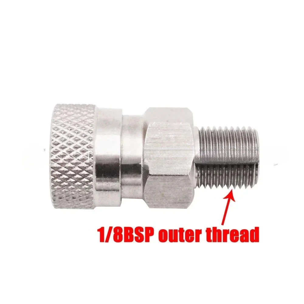 Stainless steel 8mm quick connection female head 1/8NPT pump 1/8BSPP outer wire female head inflatable joint