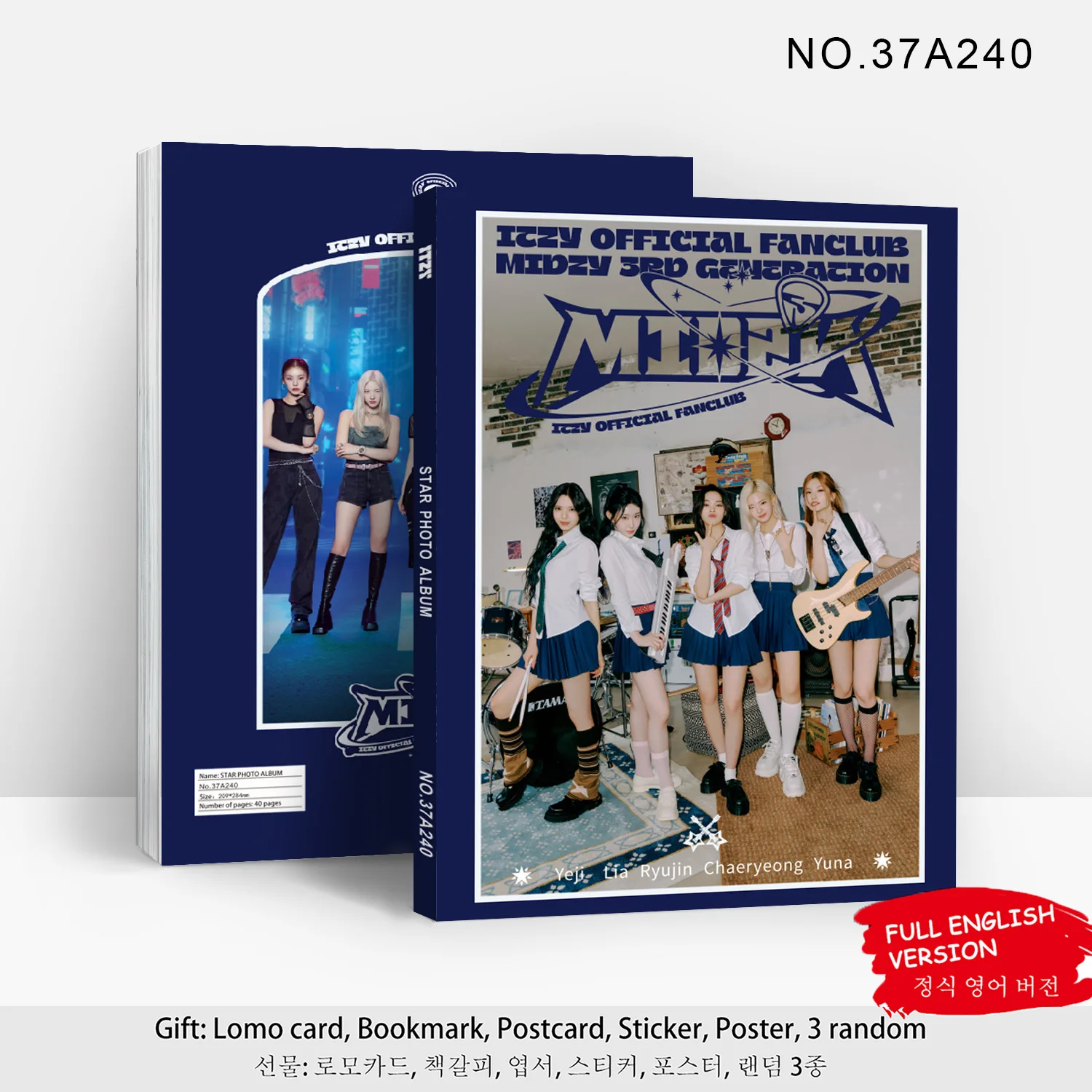 Kpop ITZY New Album GOLD Lomo Cards Portrait HD Photo Gallery Sticker Poster Bookmark Card Lia Yuna Ryujin Fans Gifts Collection