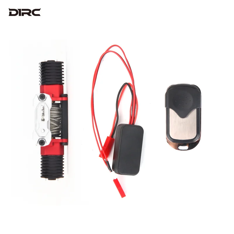 D1RC 2025 Nieuw model Lier met hoog koppel en dubbele motor 7075 Racing-grade aluminium lier Geschikt voor 1/10 RC-auto's TRX-4 Tank 300