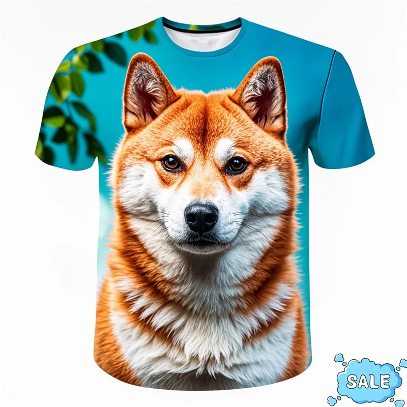 New Harajuku Cute 3D Print Doge Cheems T Shirt Shiba Inu Graphic T-Shirts Unisex Funny Streetwear T-shirts Fashion Mens Clothing