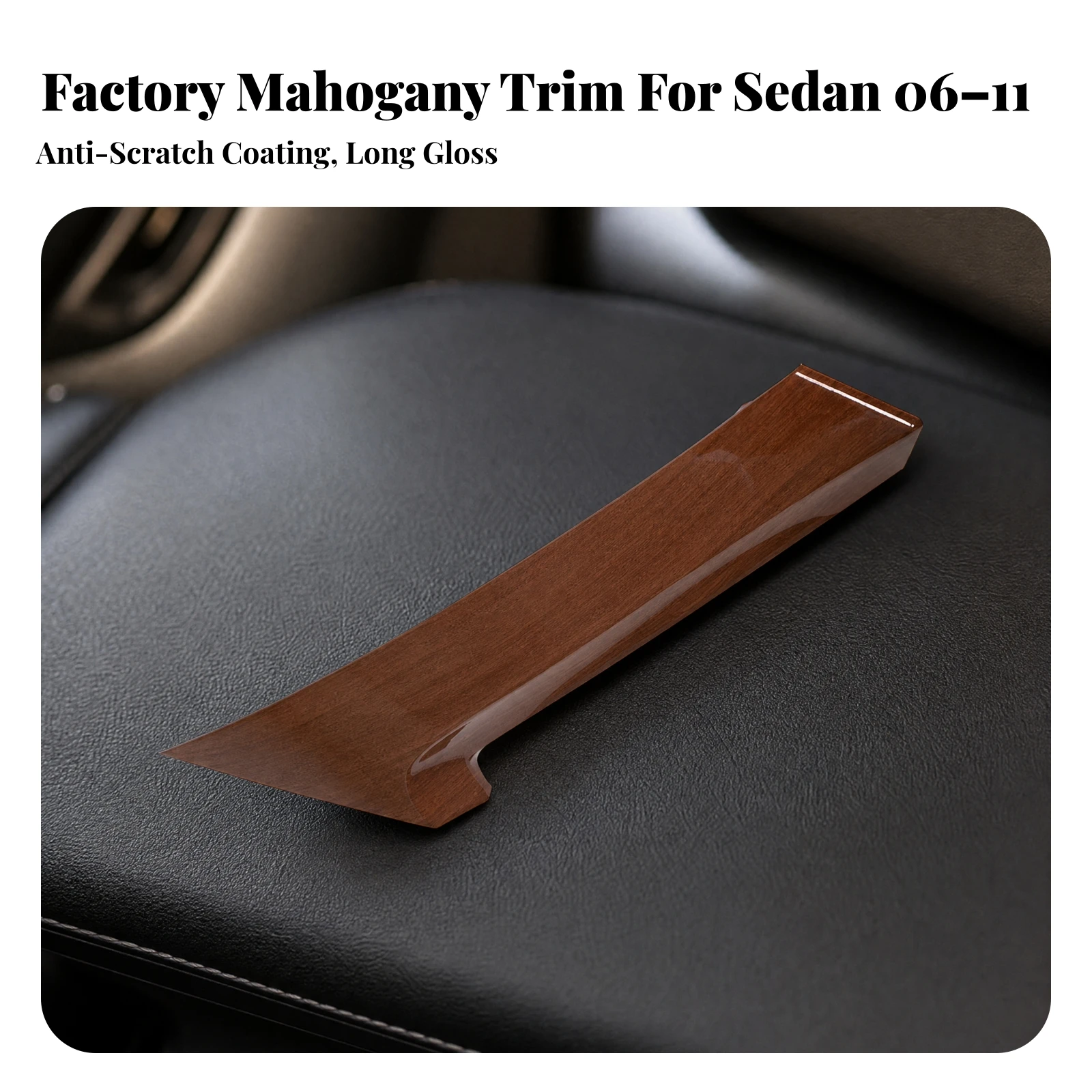 Inner Door Handle Cover Panel Aftermarket Interior Door Handle Cover Glossy Clip-Data Car Owners