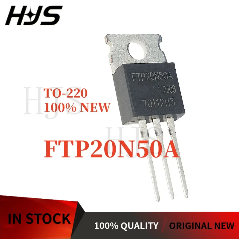 10PCS FTP08N06A FTP20N50A FTP20N60A FTP11N08A TO-220 N-Channel MOSFET for Power Supply Brand New In Stock