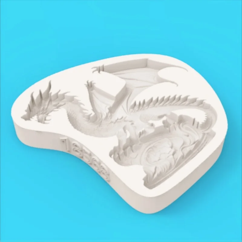 High-Precision Fantasy Dragon-Shaped Mold Silicone Mold for Chocolate Fondant Making view 5