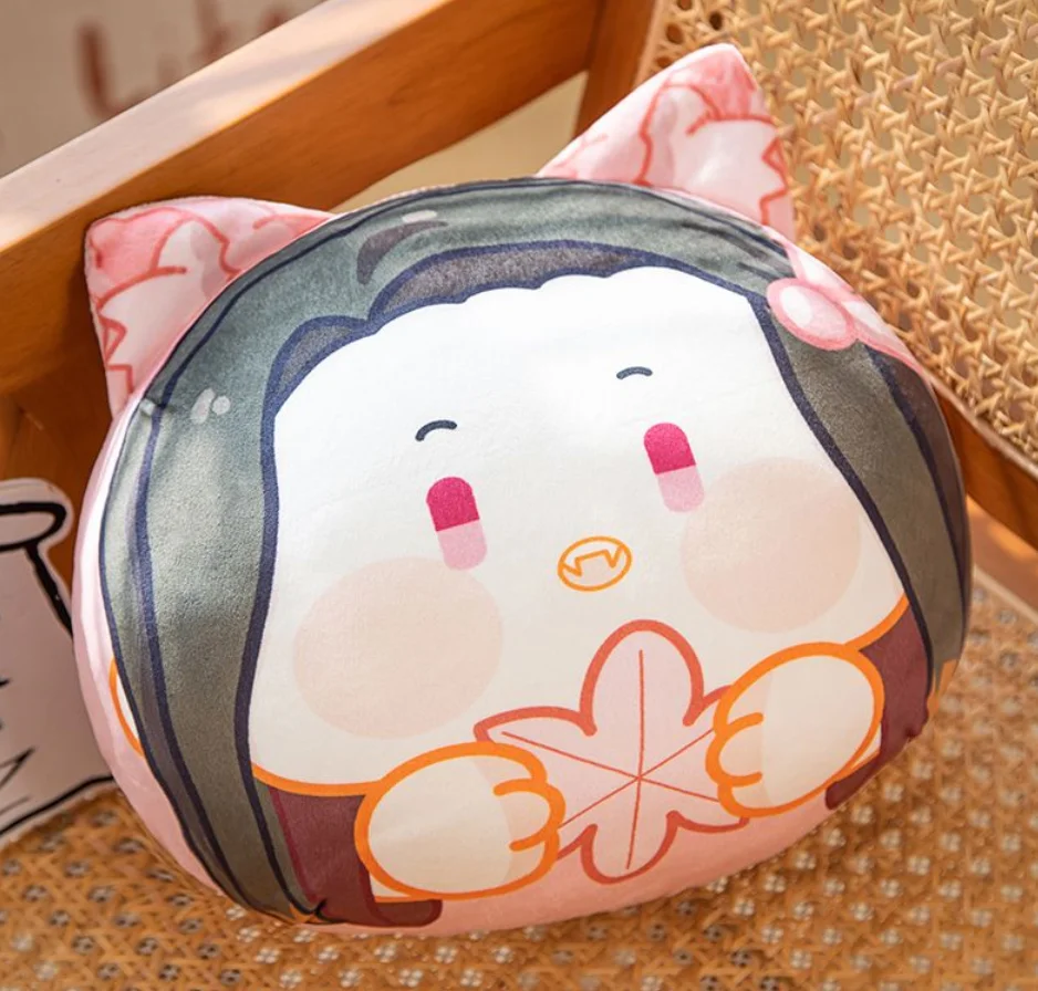 

Game Anime Kamado Nezuko Stuffed Cute Characters Plush Doll Figure Room Decor Sofa Cushion Spherical pillow Toys