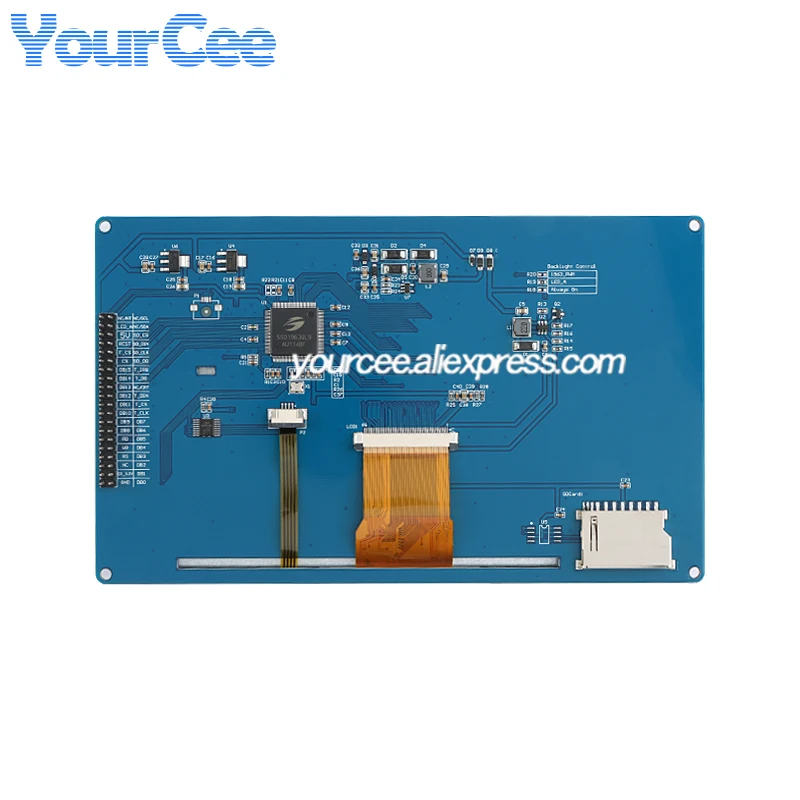 5.0 / 7.0 بوصة TFT LCD HD شاشة ملونة مقاوم شاشة تعمل باللمس وحدة عرض 7.0 "5.0" 16Bit RGB 65K 800*480 800x480 SSD1963