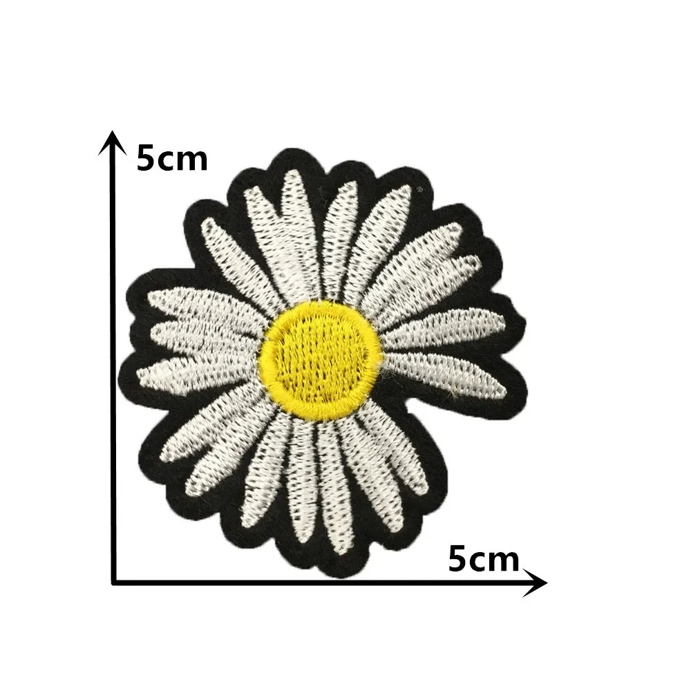 Plant flower pattern embroidery sewing fabric patch DIY hot melt adhesive ironing decorative clothing accessories patch