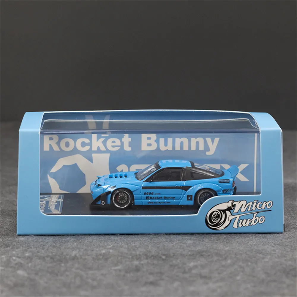 Micro Turbo 1:64 180SX BB Colore blu Modellino di auto nel regalo della collezione 2024