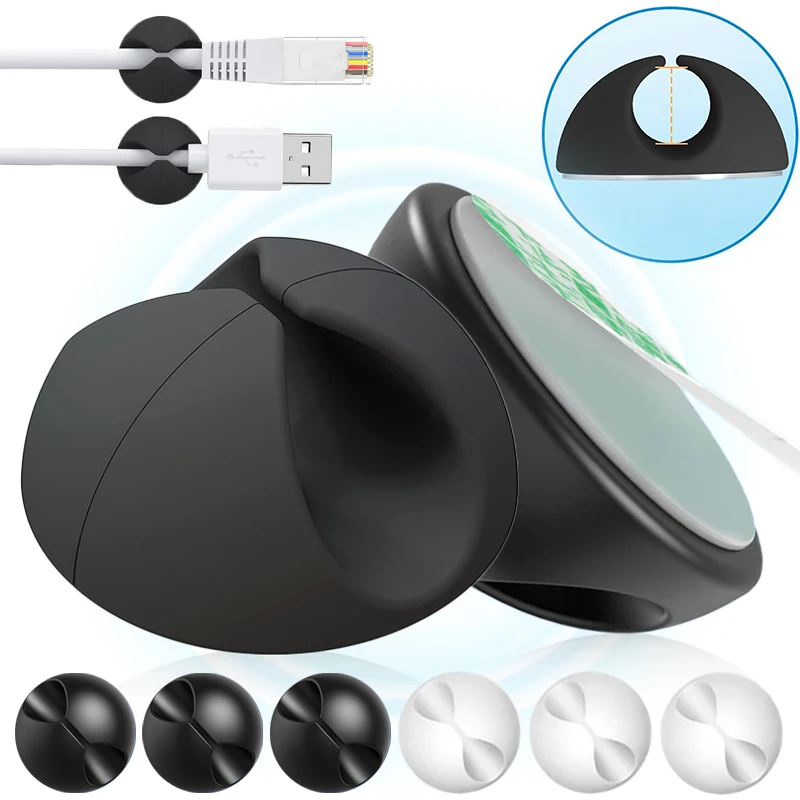 Type-C USB 충전 케이블 와인 더 주최자 실리콘 케이블 클립 데스크탑 와이어 보관 충전기 코드 홀더 자동차 홈 오피스