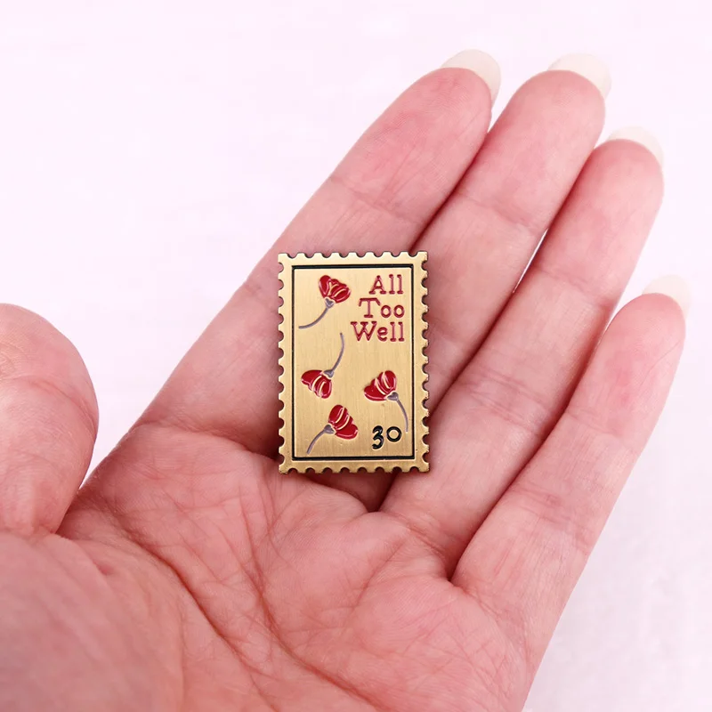 All Too Well Enamel Pin music song stamp brooch vintage badge swifties jewelry gift view 4