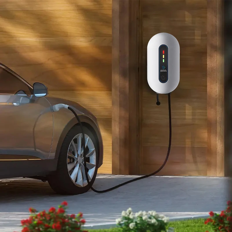 Electric Car Charging Station New Energy Vehicle Accessories 7kW Home Use Car Charging Pile Wall-mounted Type2 Gbt Ev Ac Charger