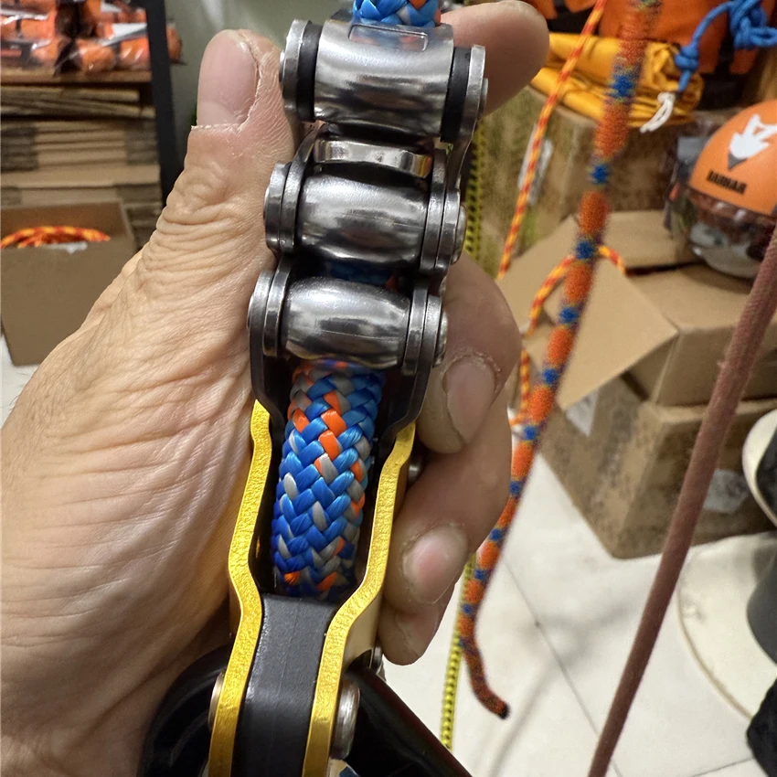 

High Altitude Work Rope Grab Lift Pulley Outdoor Exploring Rope Climber Working Height Safety Rigging Grasp Tool 5.8/10.8/15.8m