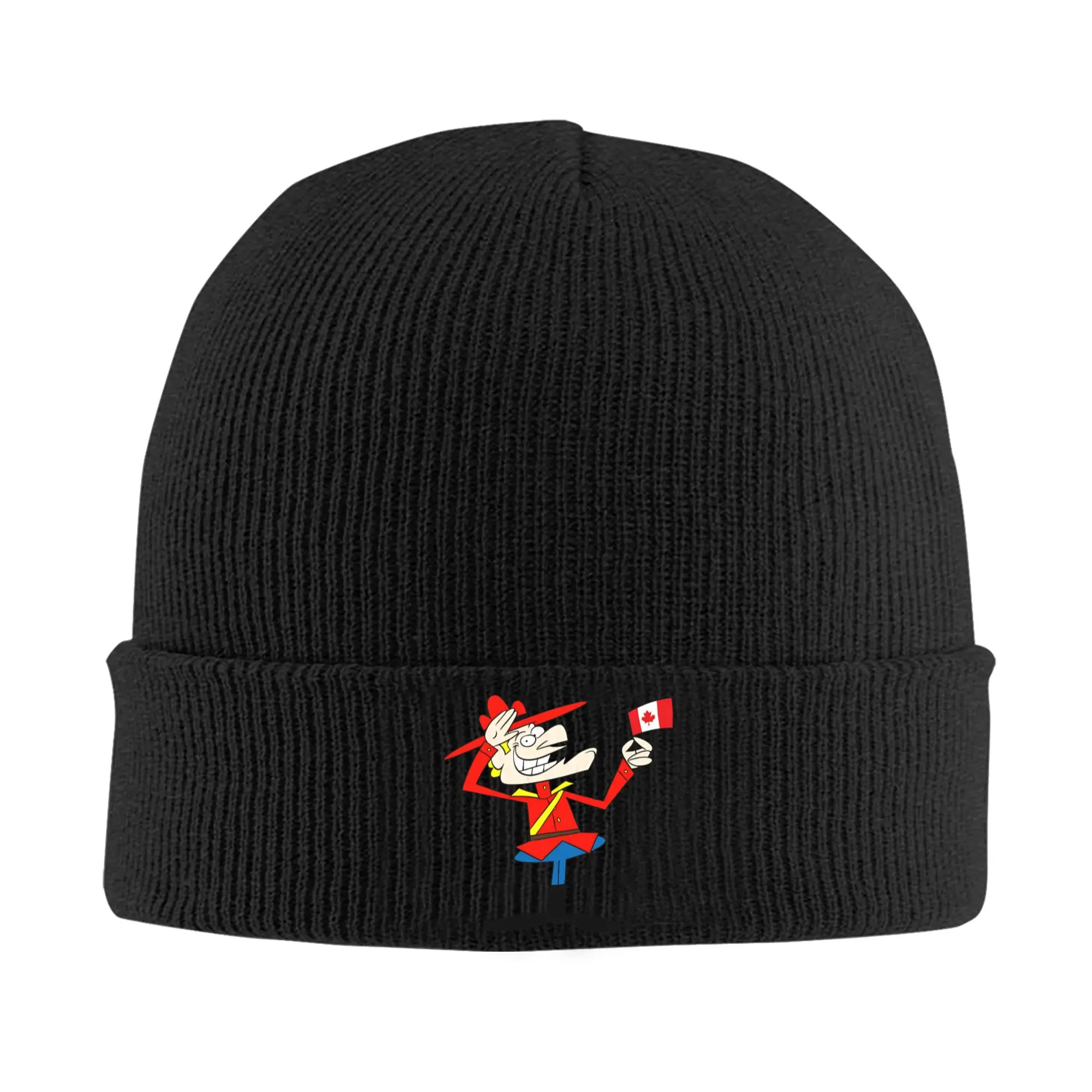 Dudley Do Right Knitting Hat Rockys  Bullwinkles Beanie Hats Hippie Elastic Men Women Unisex Bonnet Hats Spring Caps Gift Idea