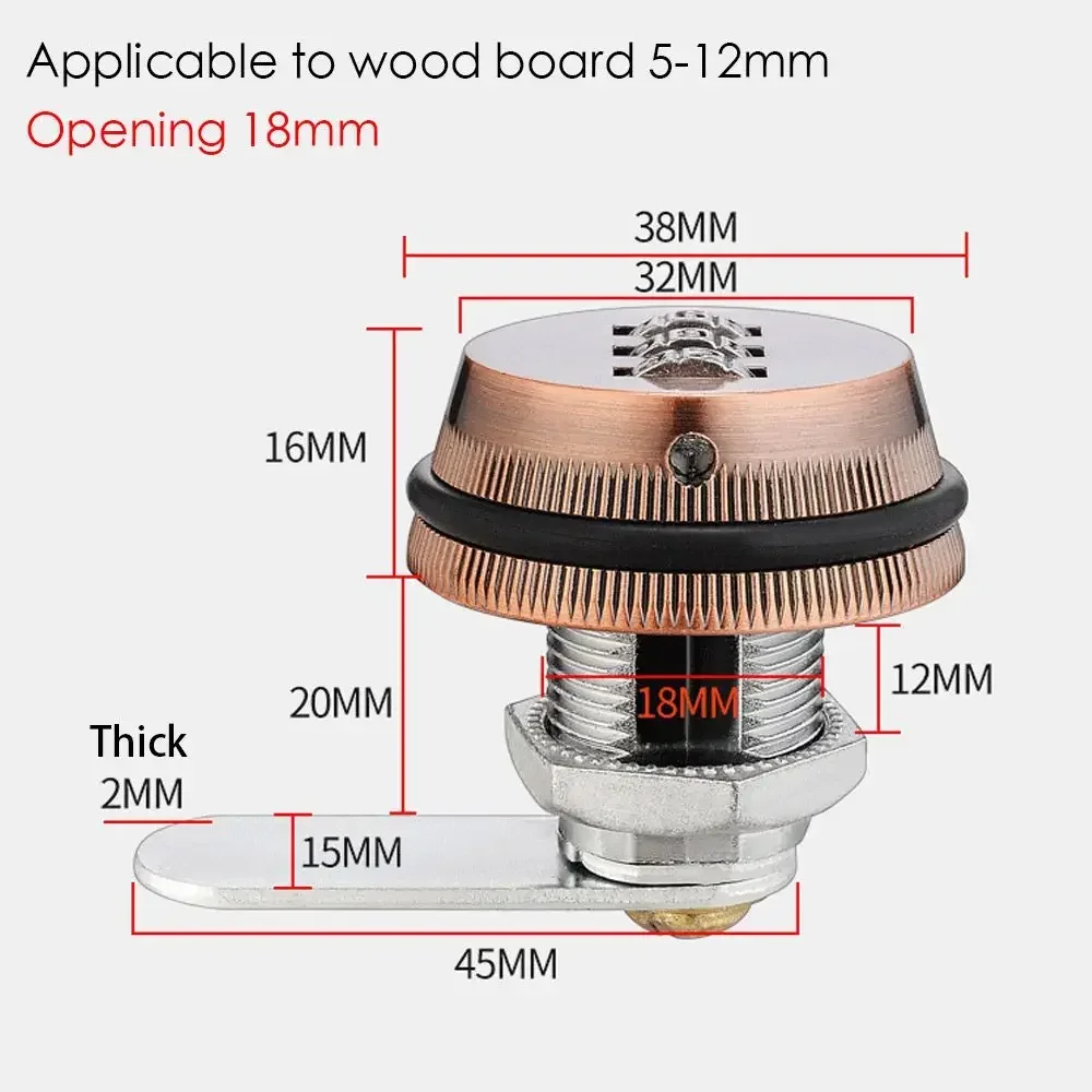 قفل بكلمة مرور 3 رمز رقمي اقفال الصناديق البريد آخر جديد سبائك الزنك خزانة خزانة للقوافل موتور المنازل قوارب